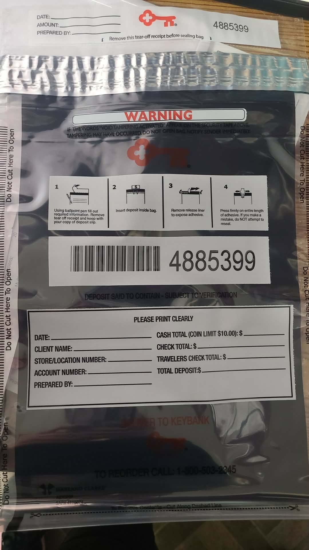 Deposit Bag