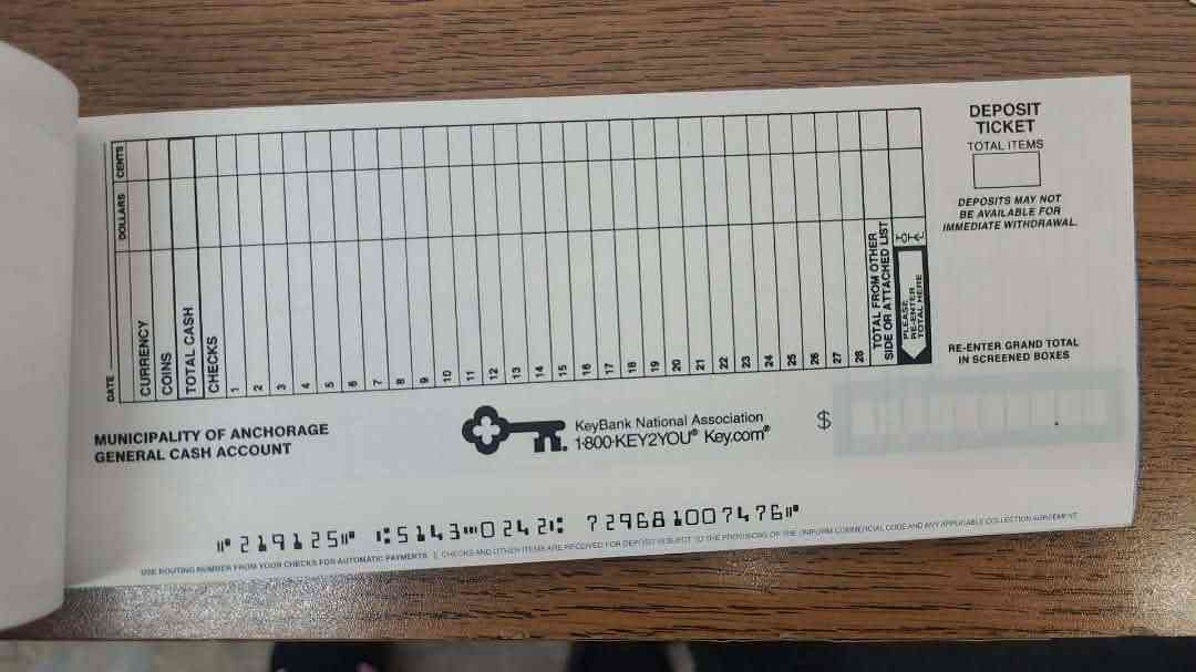 Deposit Ticket